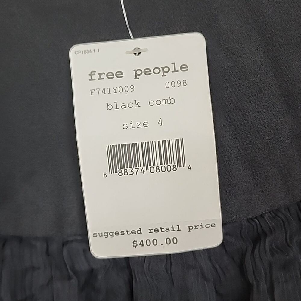 NWT $400 Free People Black Formal Maxi Size 4 Dress - Picture 6 of 7